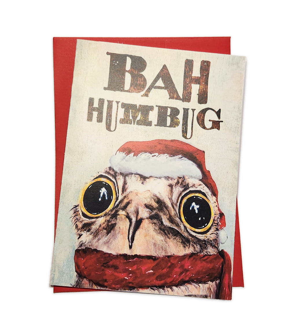 bah humbug potoo ~ holiday card