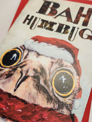 bah humbug potoo ~ holiday card