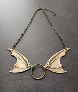 bat wing necklace