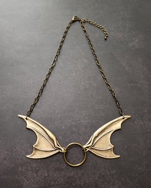 bat wing necklace