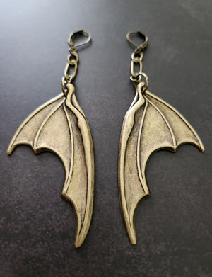 bat wing earrings