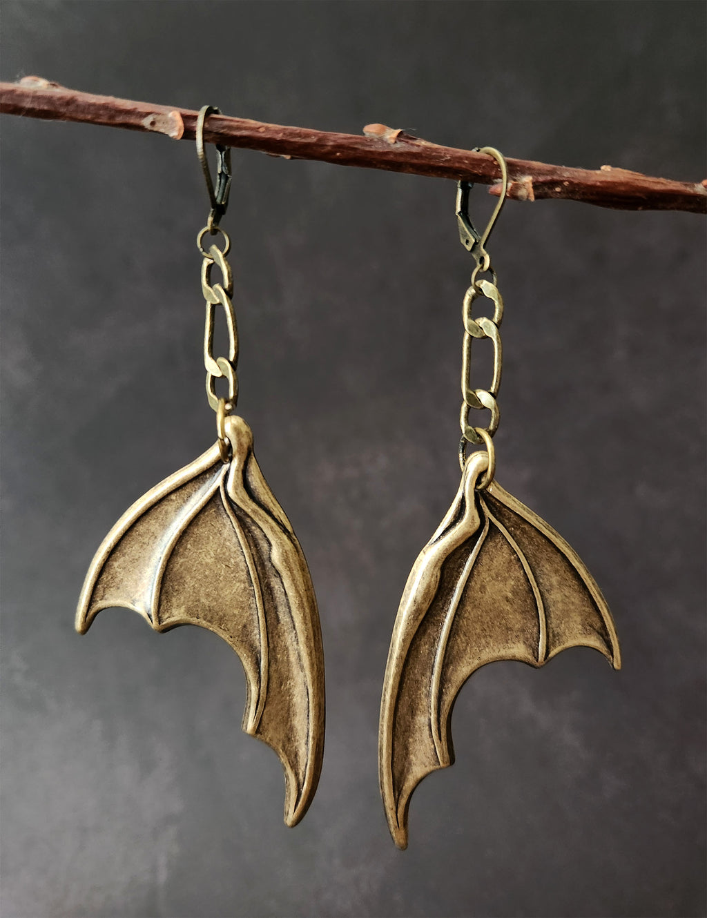 bat wing earrings