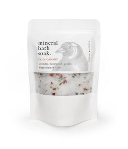 mineral bath soak ~ calm canary.