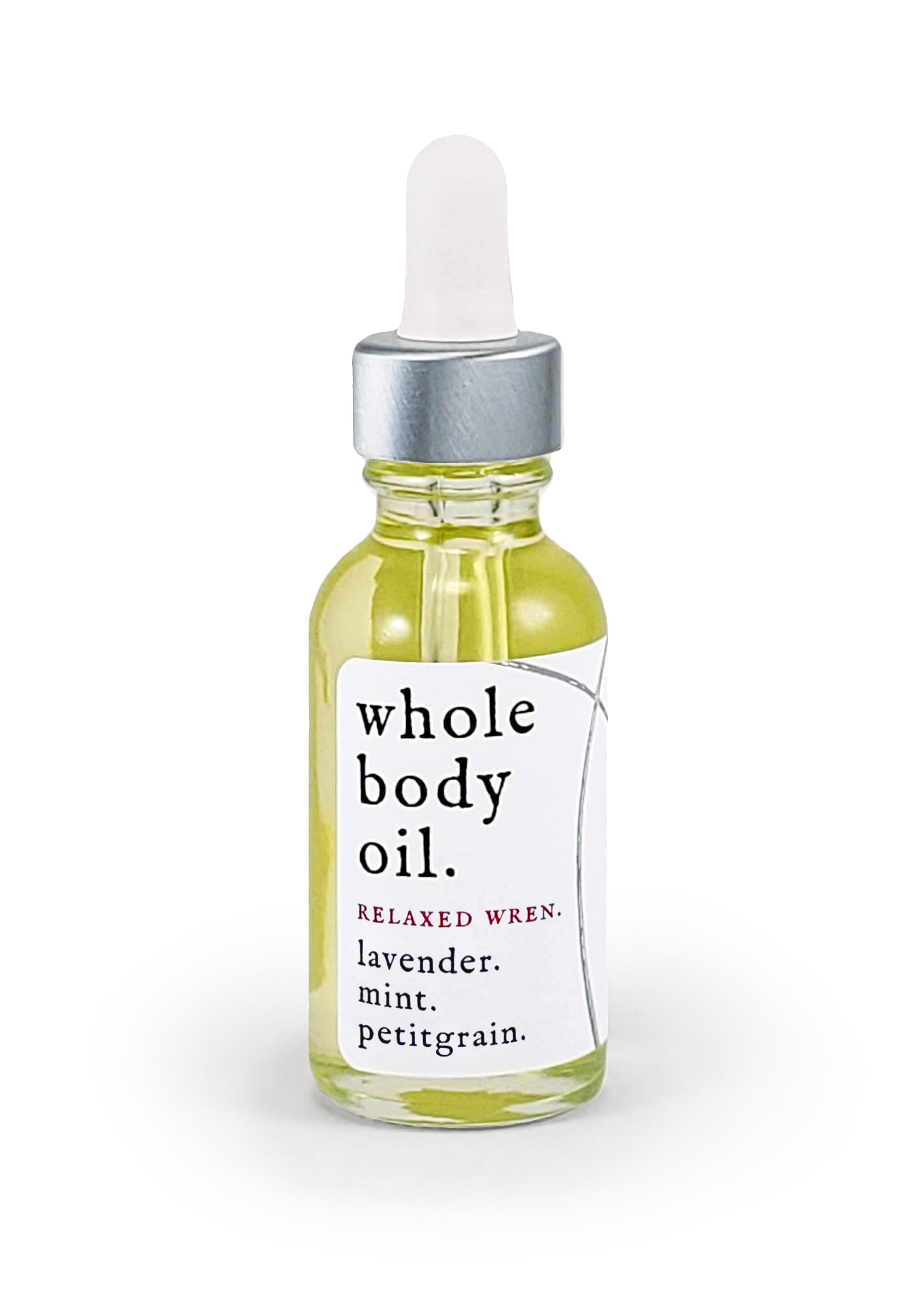 whole body oil ~ relaxed wren.