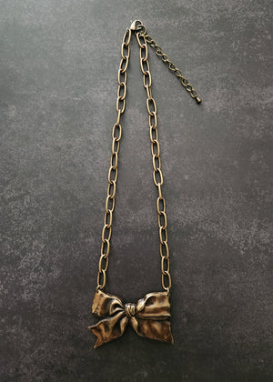 big bow necklace