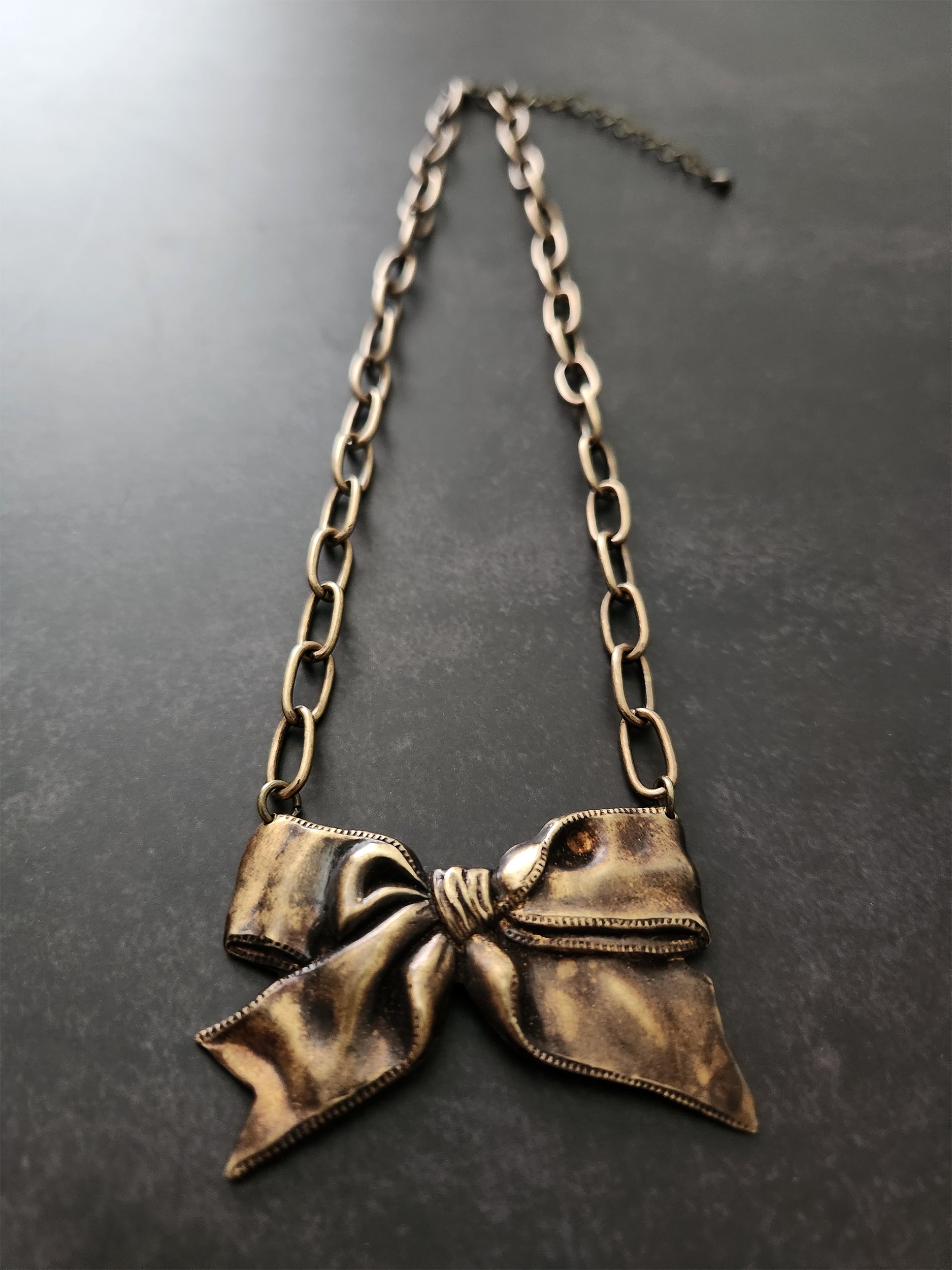 big bow necklace