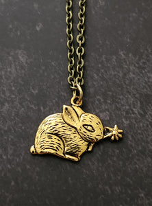 bunny star necklace