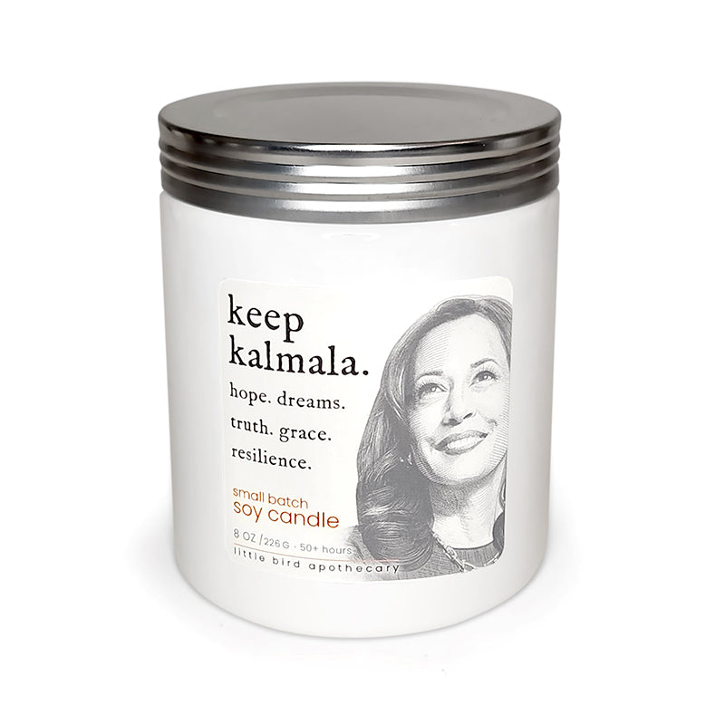keep kalmala ~ evergreen soy candle.
