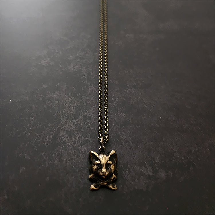 cat bow necklace