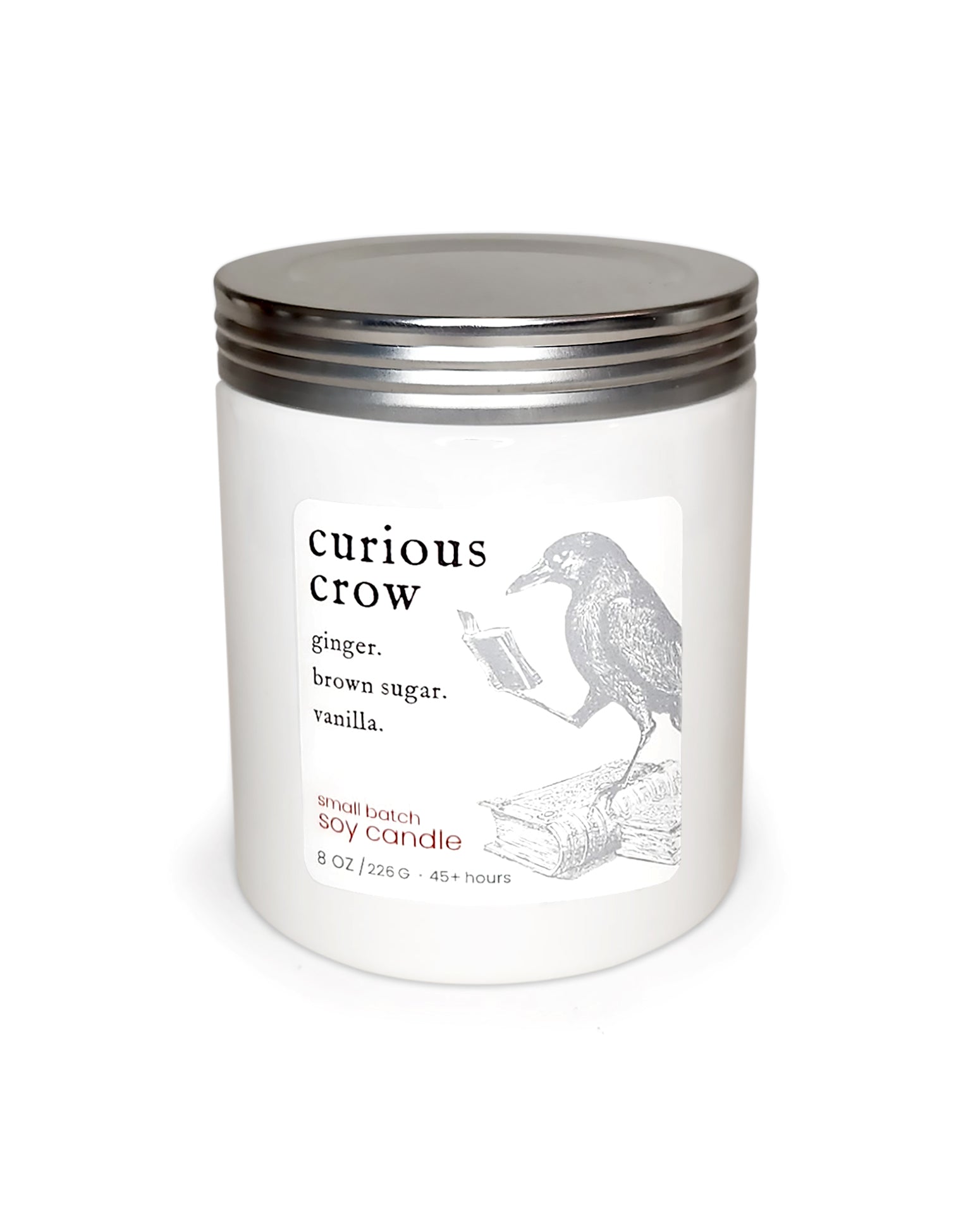 curious crow ~ soy candle.