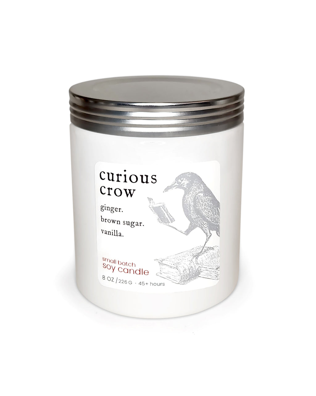 curious crow ~ soy candle.