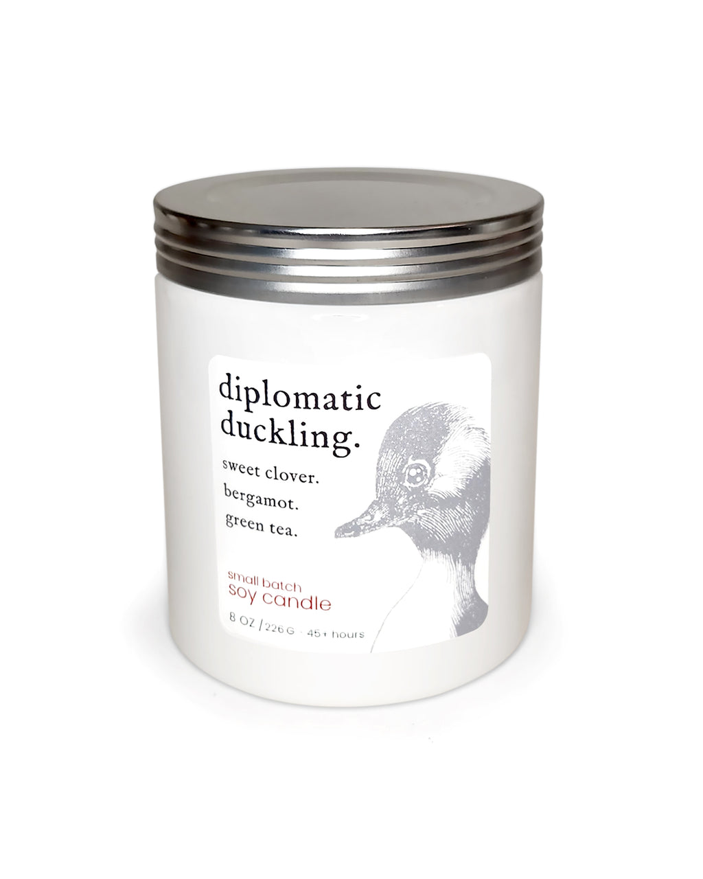 diplomatic duckling ~ soy candle.