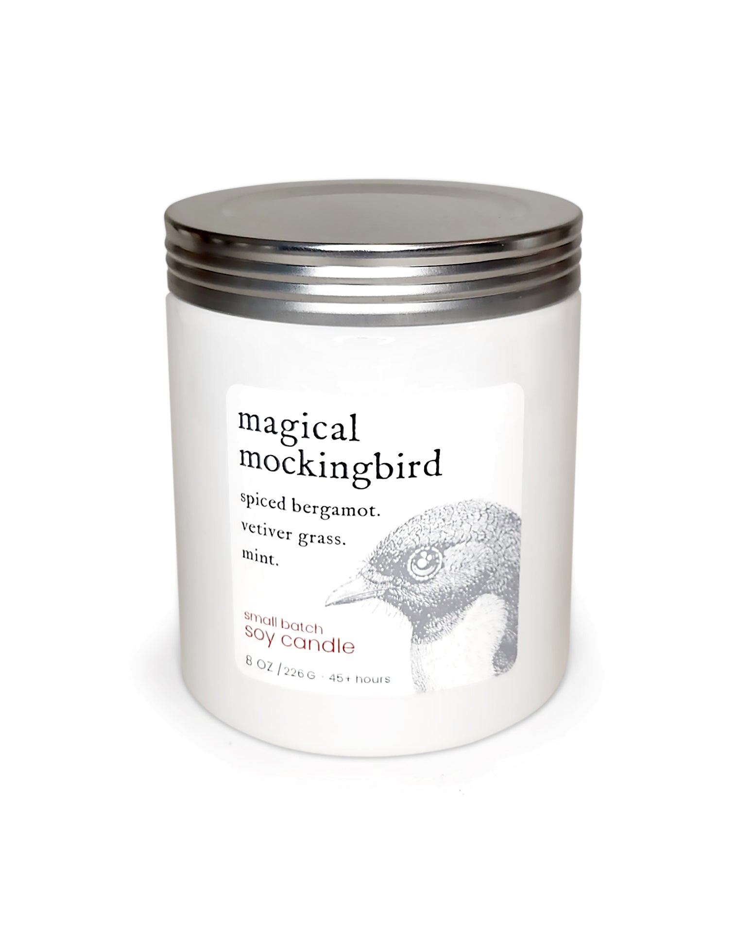 magical mockingbird ~ soy candle.