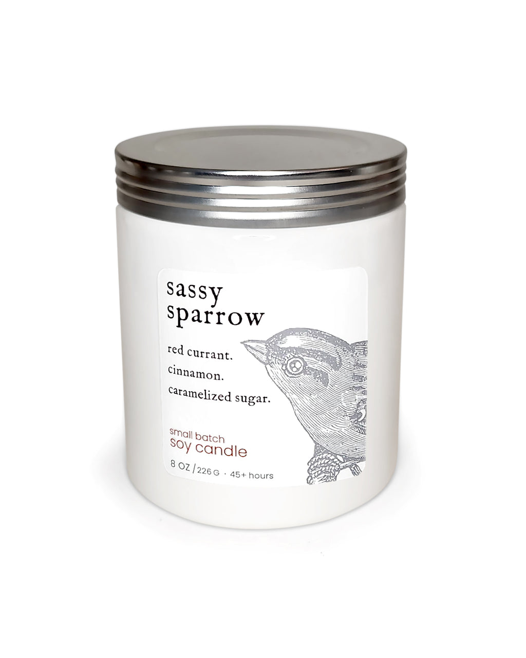 sassy sparrow ~ soy candle.