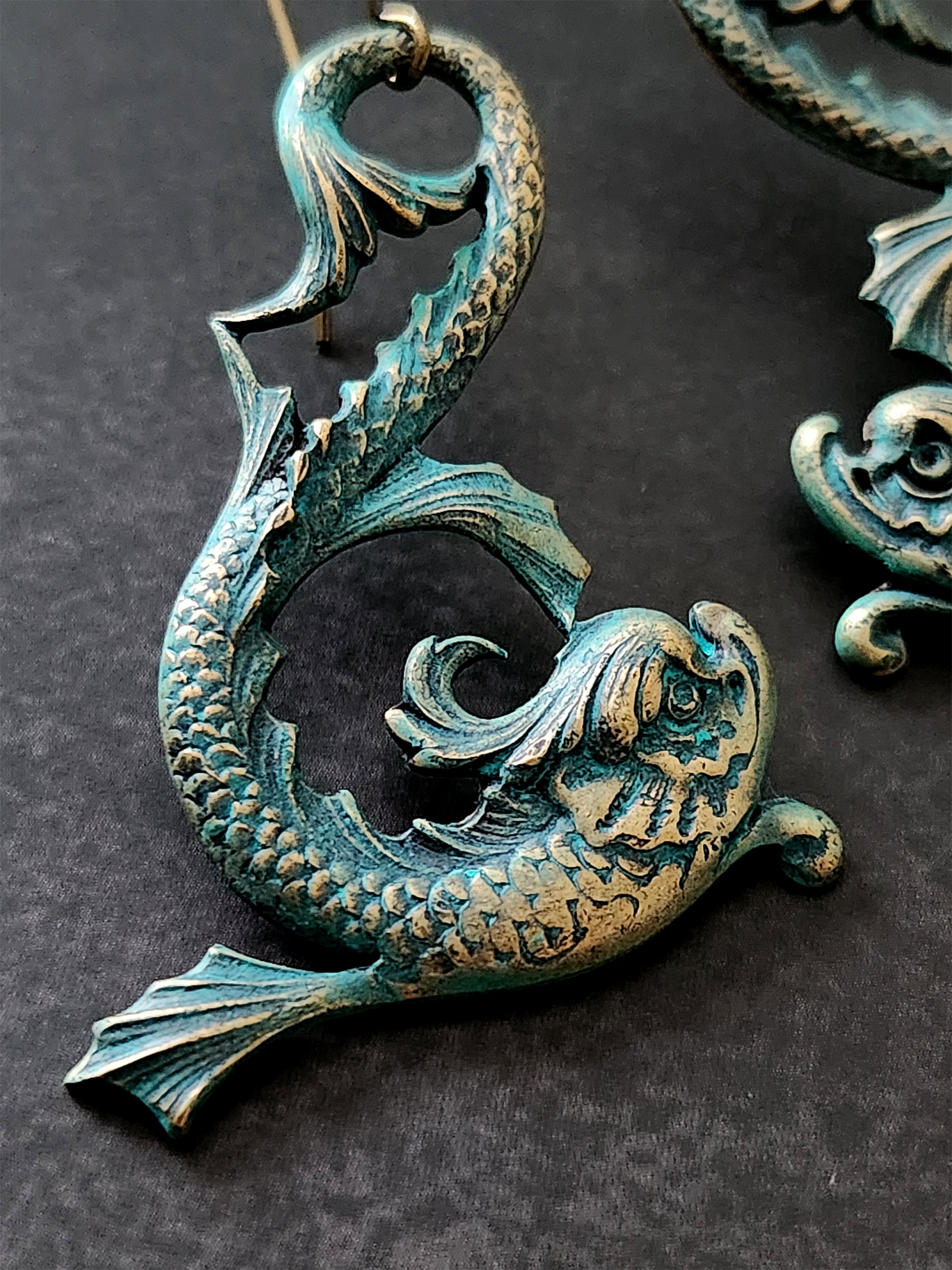 sea dragon earrings