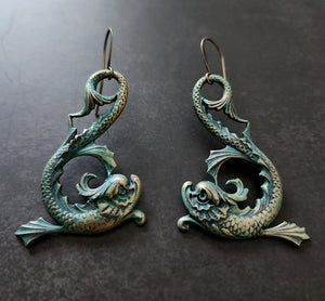 sea dragon earrings