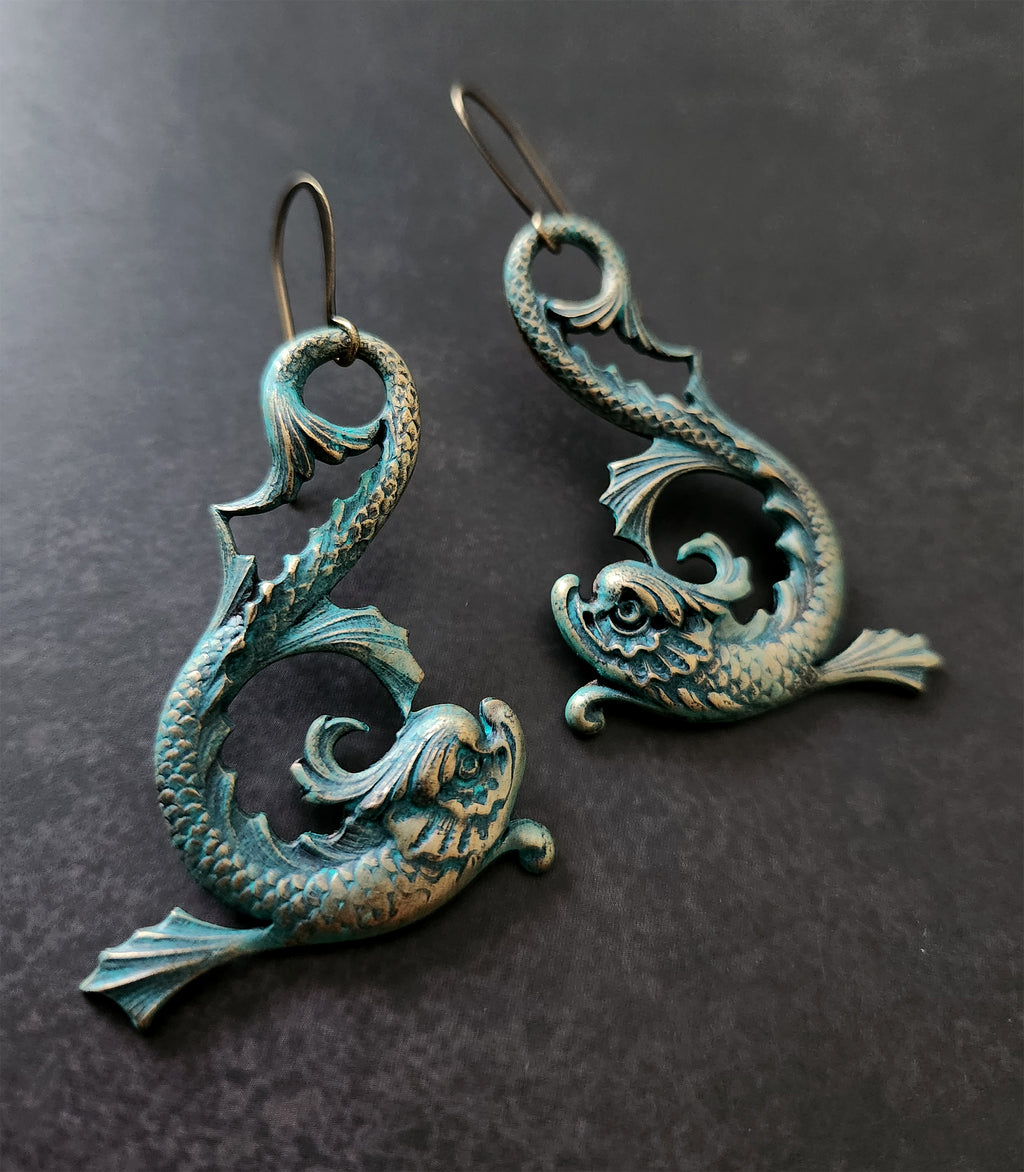 sea dragon earrings