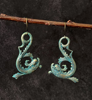 sea dragon earrings