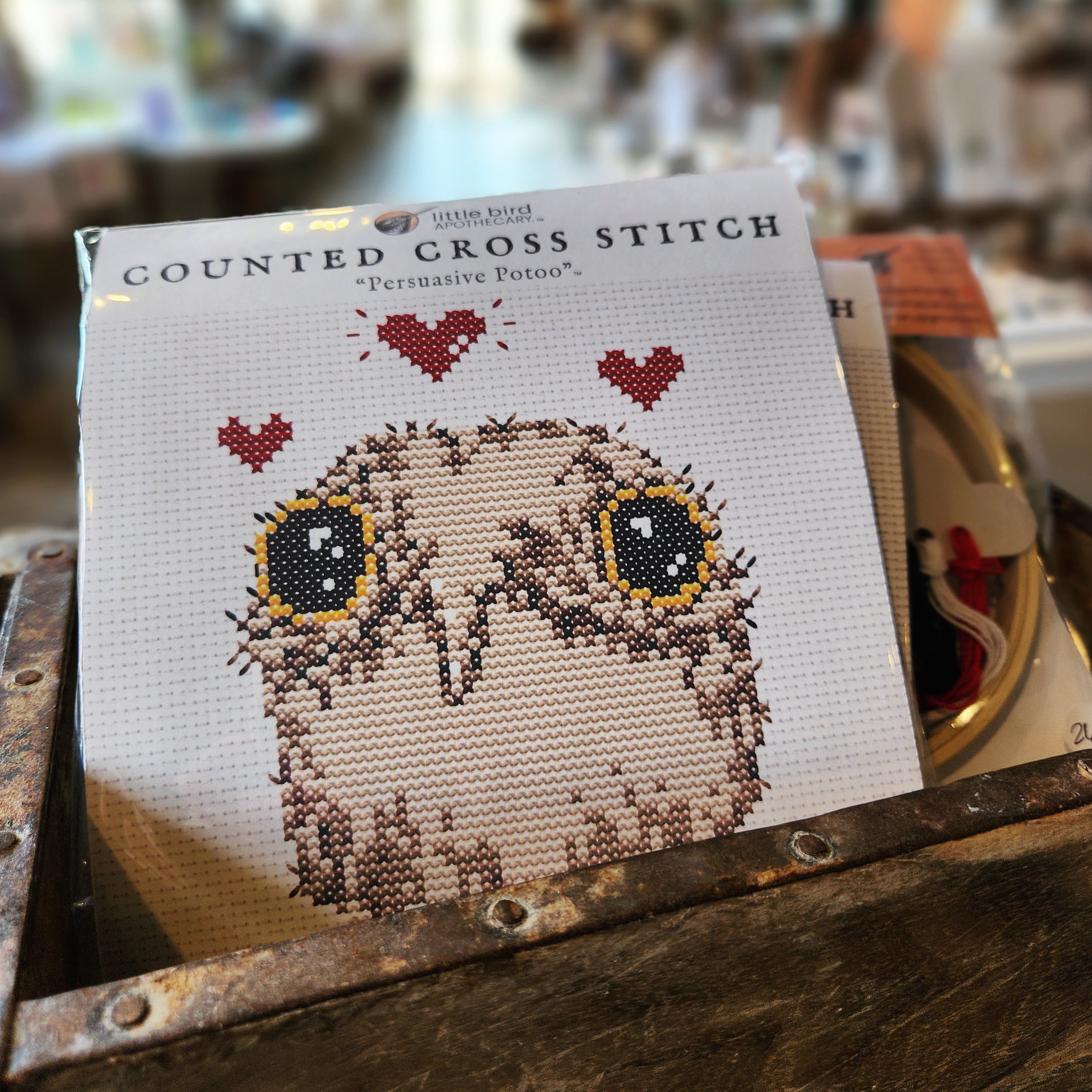 counted cross stitch ~ "Persuasive Potoo"