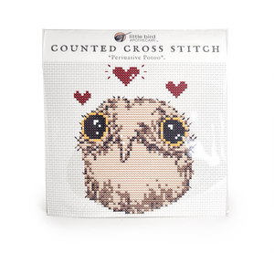 counted cross stitch ~ "Persuasive Potoo"