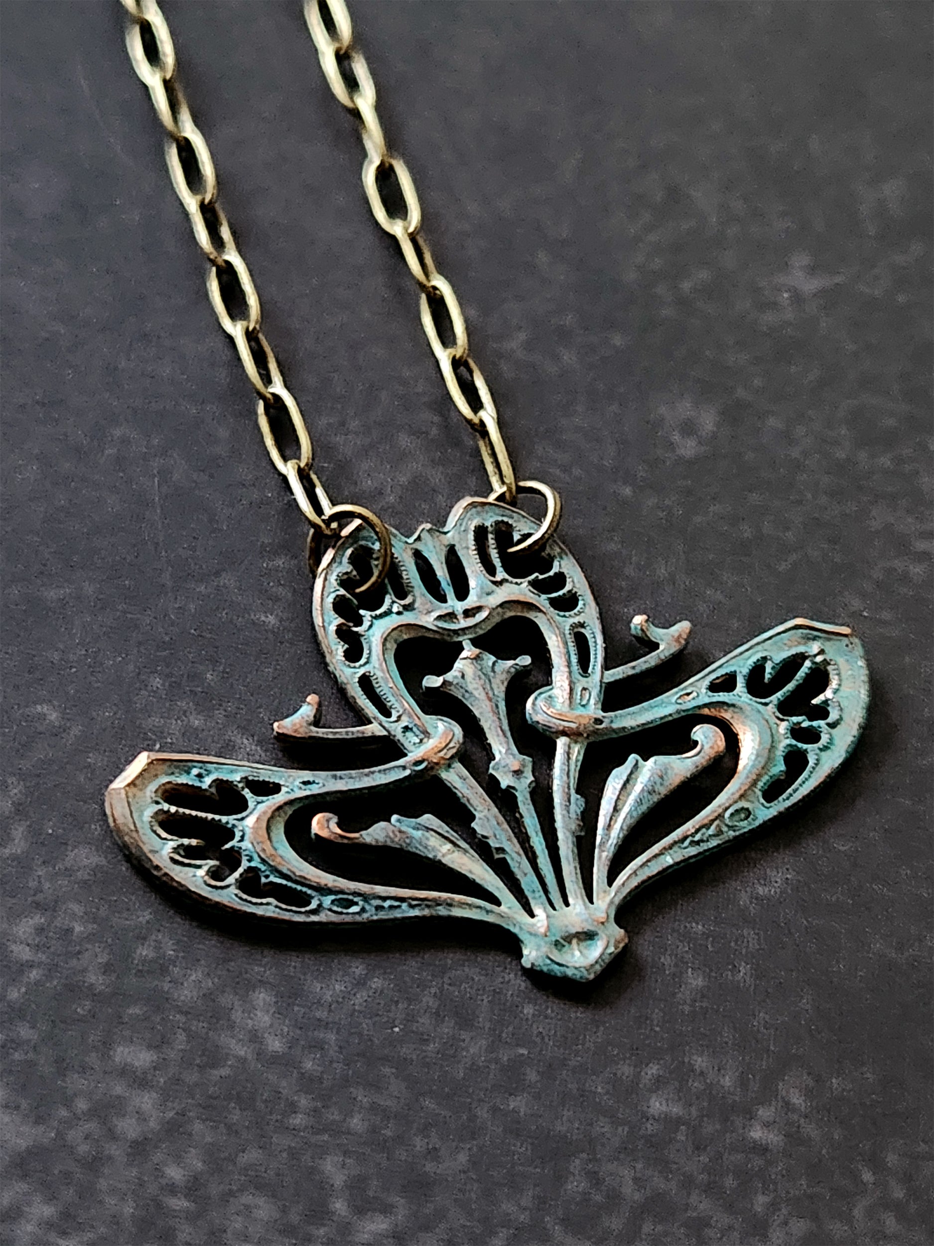vintage deco necklace
