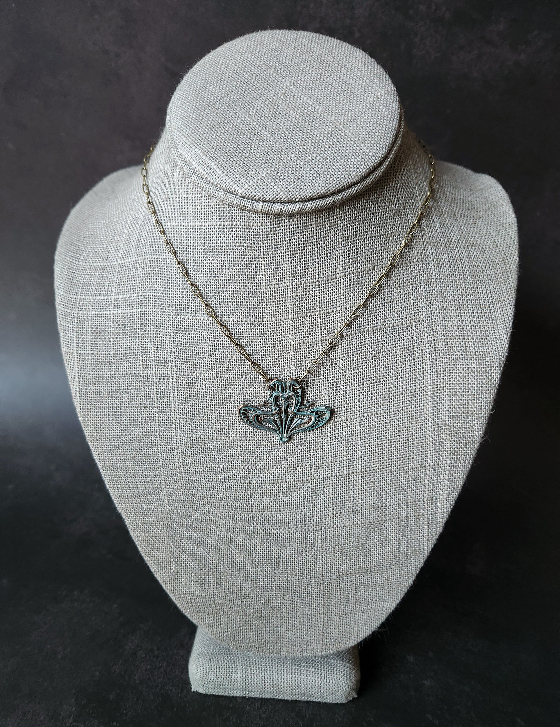 vintage deco necklace