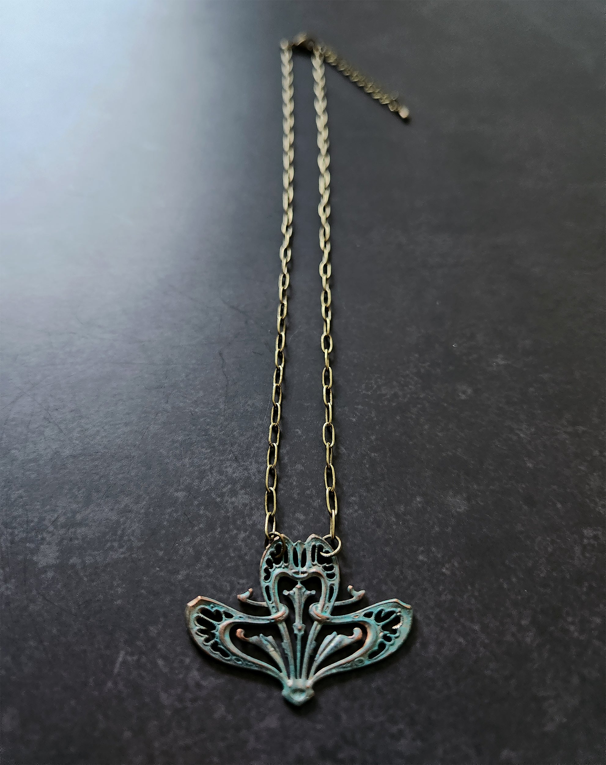 vintage deco necklace
