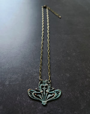 vintage deco necklace