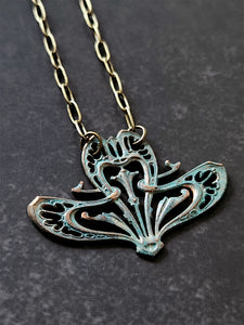 vintage deco necklace