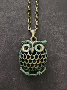 puffy owl necklace