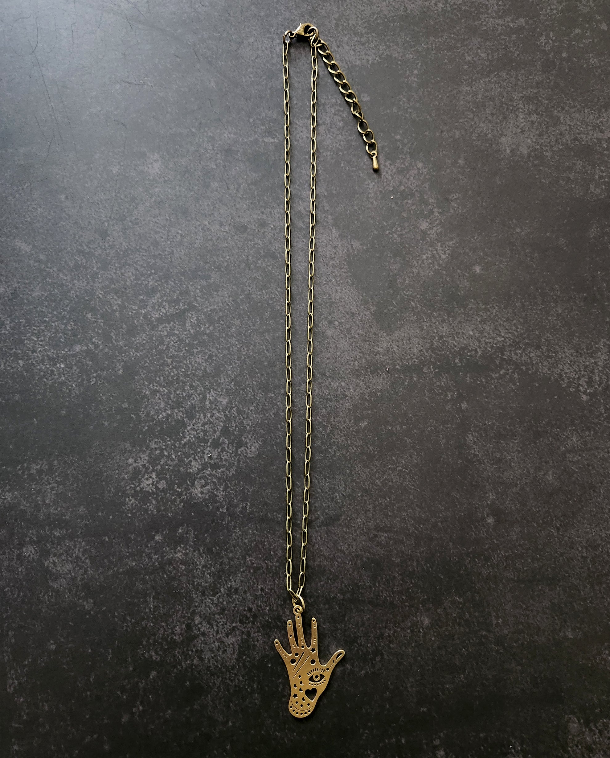 mystical seeing hand necklace