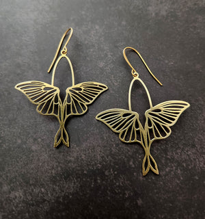 mirror butterfly earrings