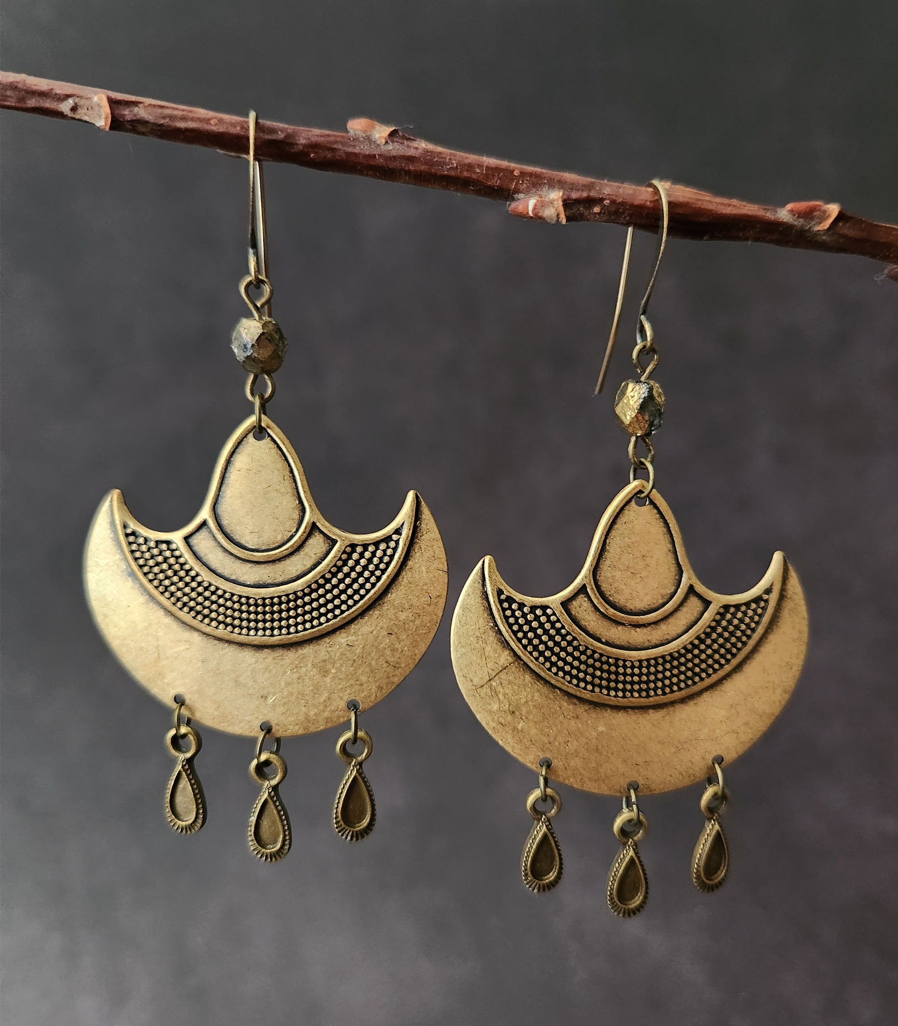 ottoman shield earrings