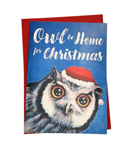 owl be home ~ holiday card