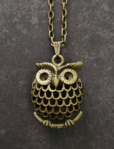 puffy owl necklace