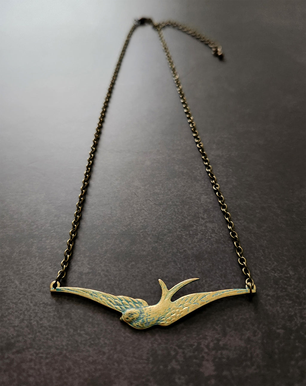 dainty swallow necklace