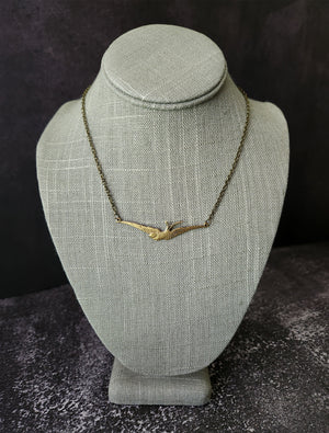 dainty swallow necklace