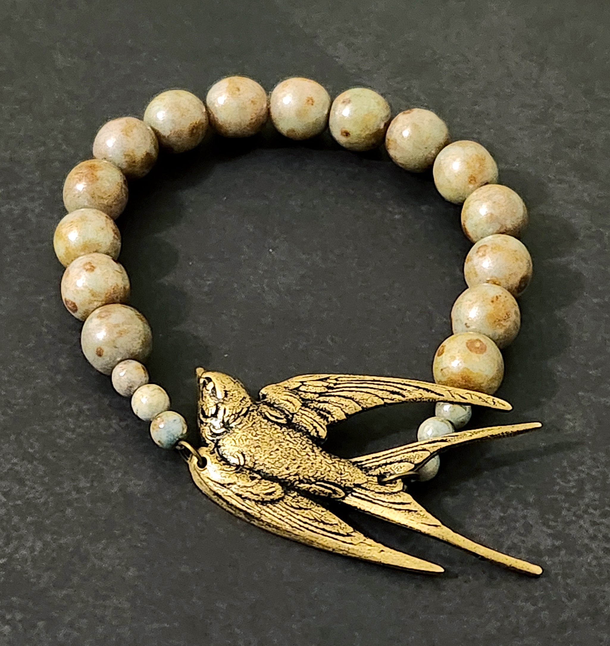 sparrow flight beaded bracelet