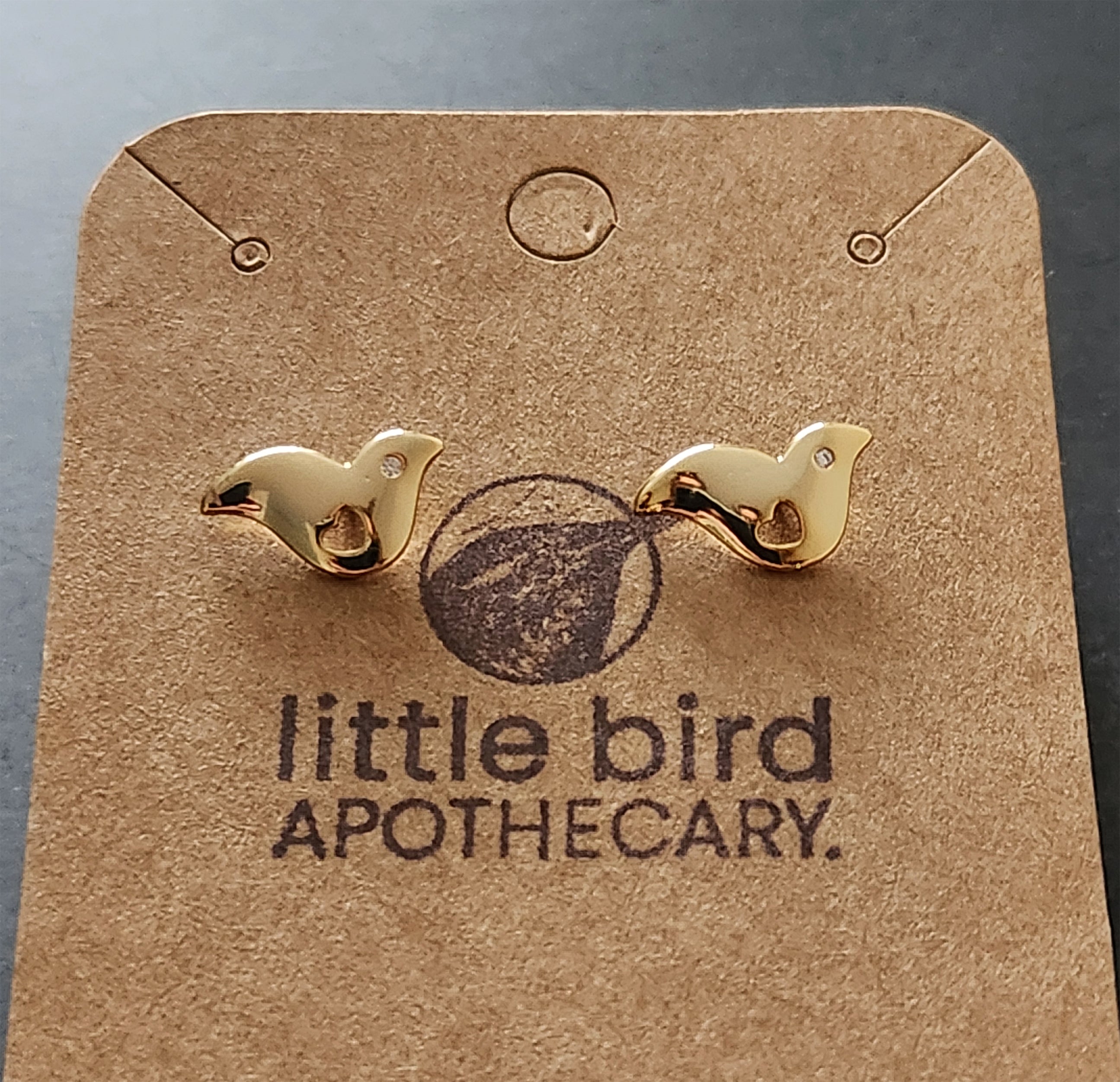 love bird stud earrings