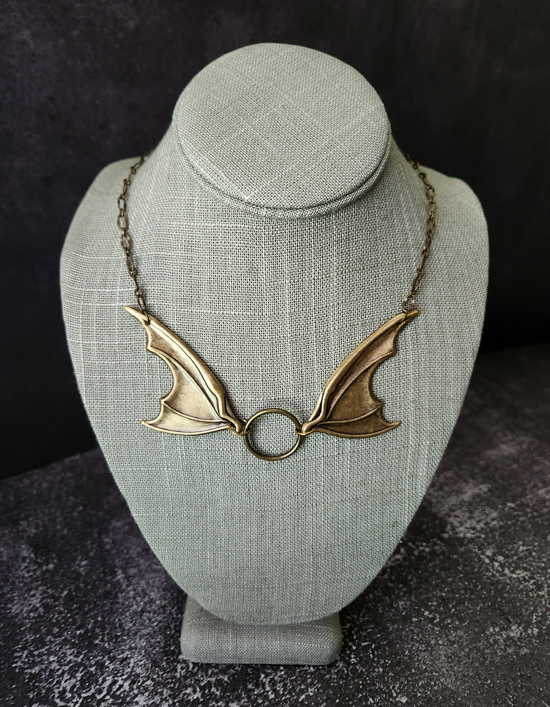 bat wing necklace