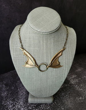 bat wing necklace