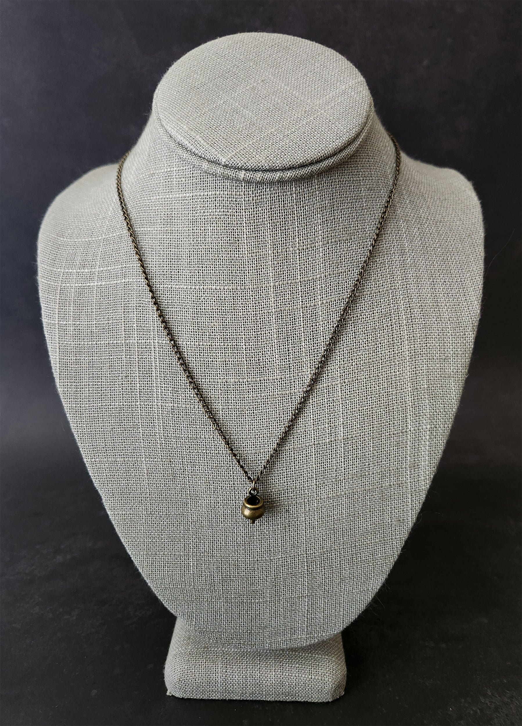 witchy cauldron necklace